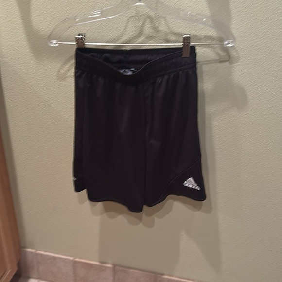 Adidas Dark Black Kids Sports Shorts - Picture 2 of 9